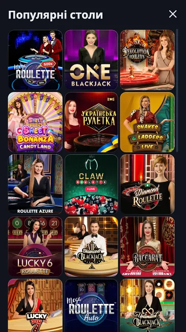 Лайв ігри казино betking